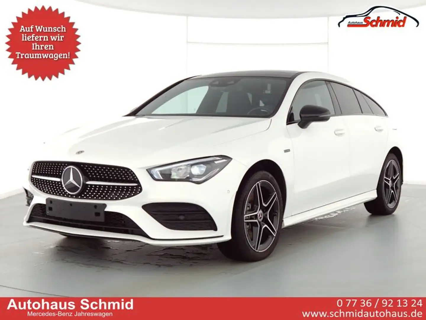 Mercedes-Benz CLA 250 Shooting Brake 250eSB, AMG Line, Pano, AHK, Nig... Blanc - 1