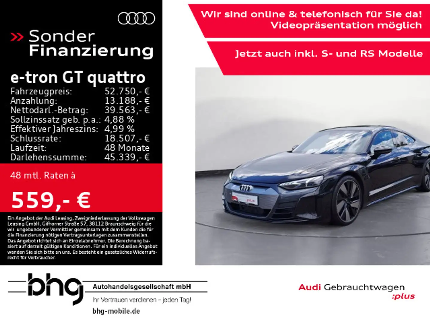 Audi e-tron GT . Noir - 1