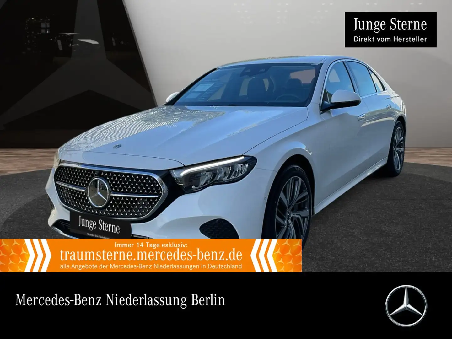Mercedes-Benz E 300 de 4M Hybrid Avantgarde Fahrass 360° Distr. Blanc - 1