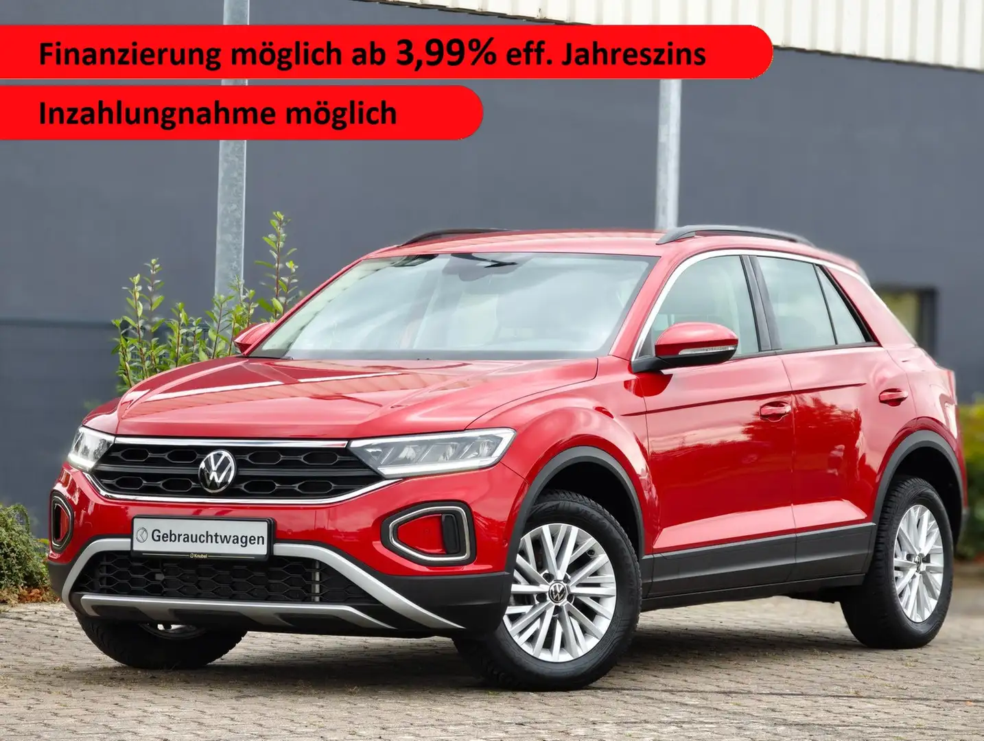 Volkswagen T-Roc Life 1.0 TSI LED*Nav*SHZ*AppCon* Rot - 1