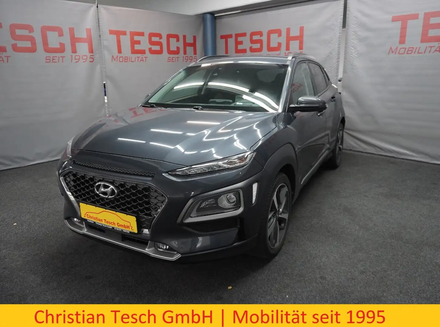 Hyundai KONA 1.6 T-GDI 4WD | LEDER | LED | SITZHZG |NAVI Grau - 1