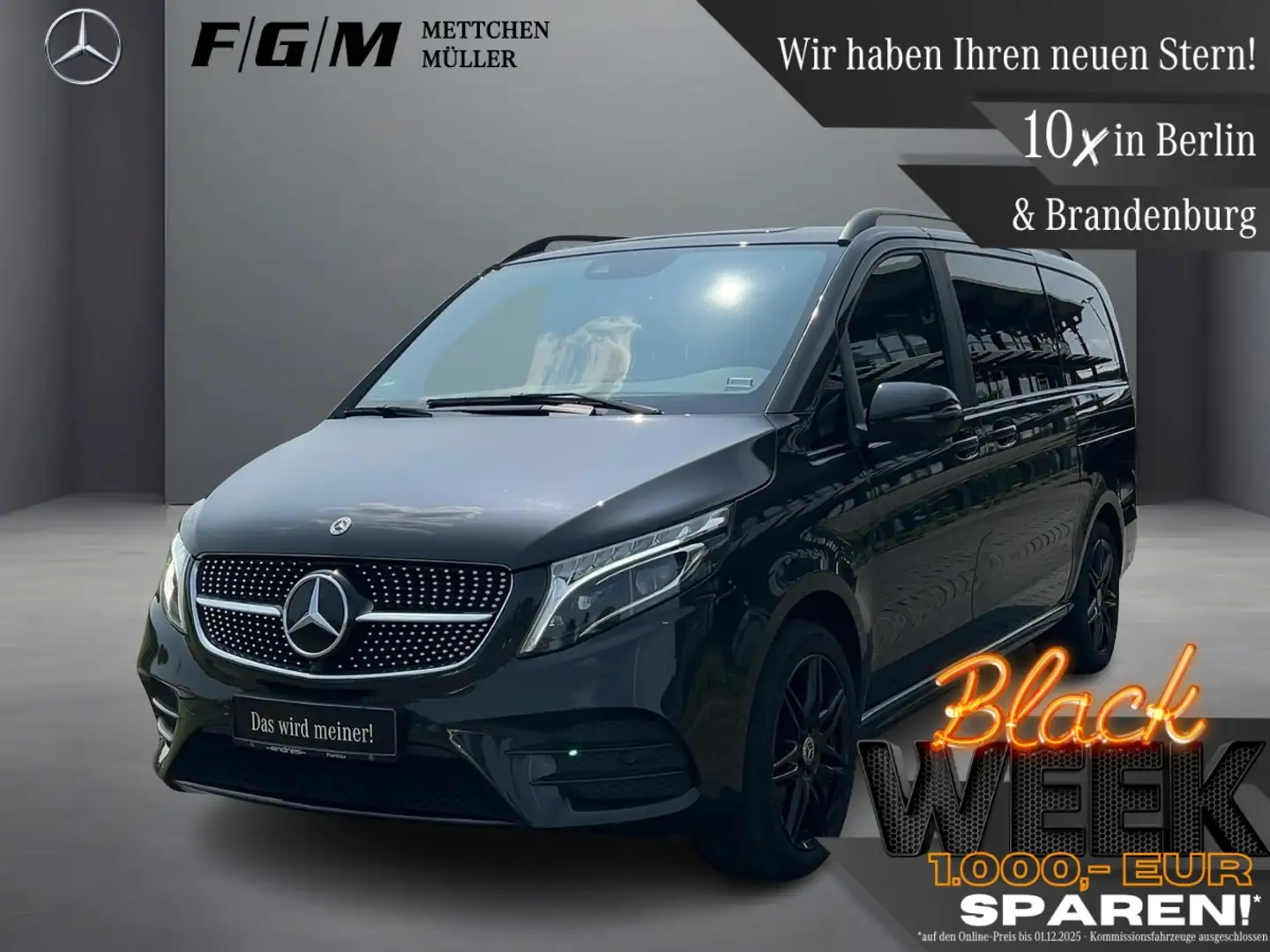 Mercedes-Benz V 300 d 4M Avantgarde Edition/AMG/AHK/Distr/360 Gris - 1