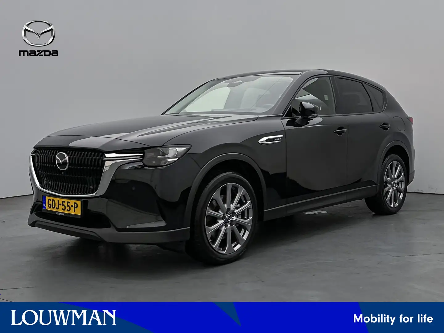 Mazda CX-60 2.5 e-SkyActiv PHEV Exclusive-Line | Panoramadak | Zwart - 1