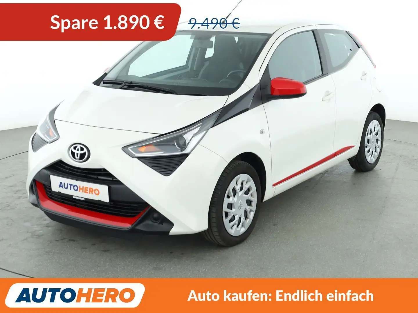 Toyota Aygo 1.0-VVT-i X-Play*KLIMA*GARANTIE* Weiß - 1