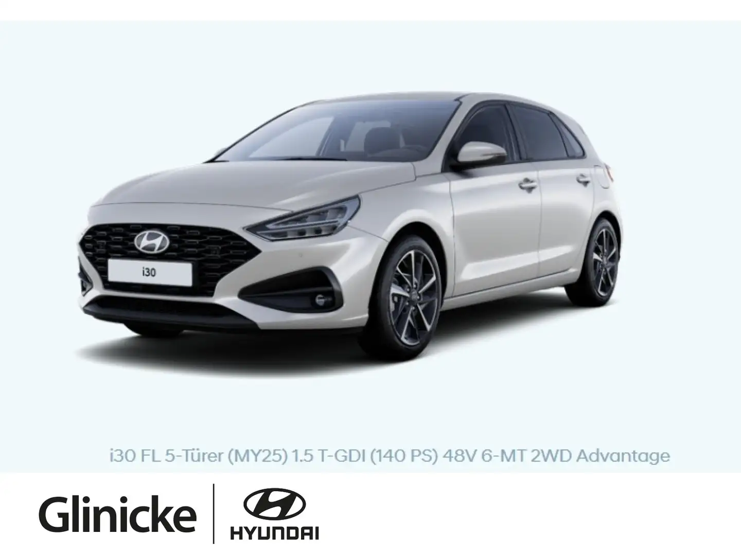 Hyundai i30 ADVANTAGE*Navi*RKam*SitzHeiz*LenkrHeiz Argent - 1