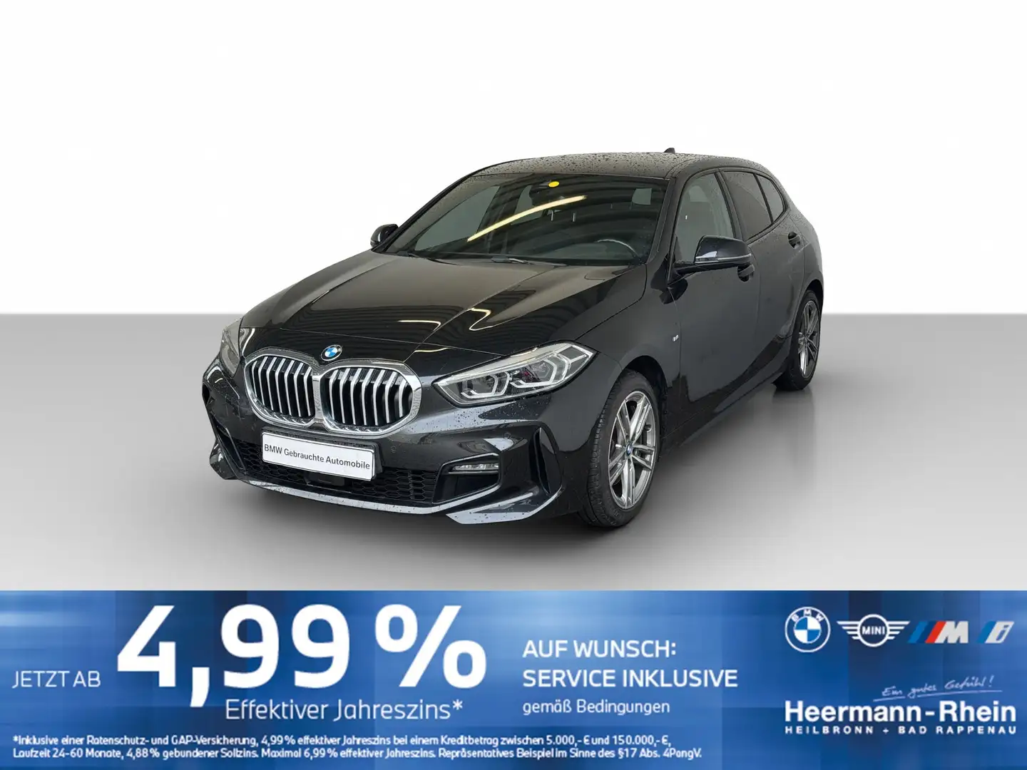 BMW 118 iA 5-trg. M Sport LiveCock.LED.ACC.DriveAss. Schwarz - 2