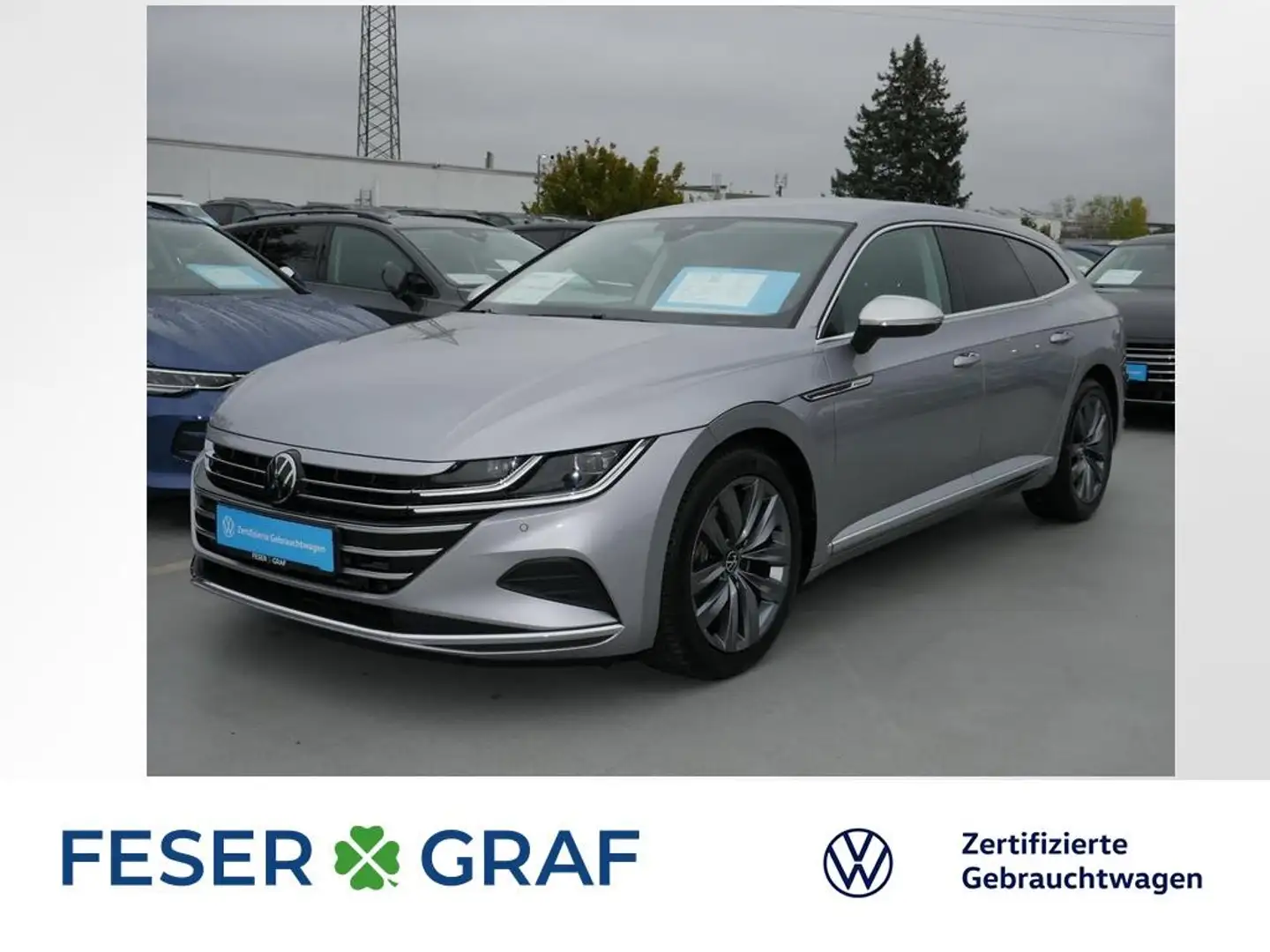 Volkswagen Arteon Shooting Brake 2.0 TDI Elegance AHK Navi Silber - 1