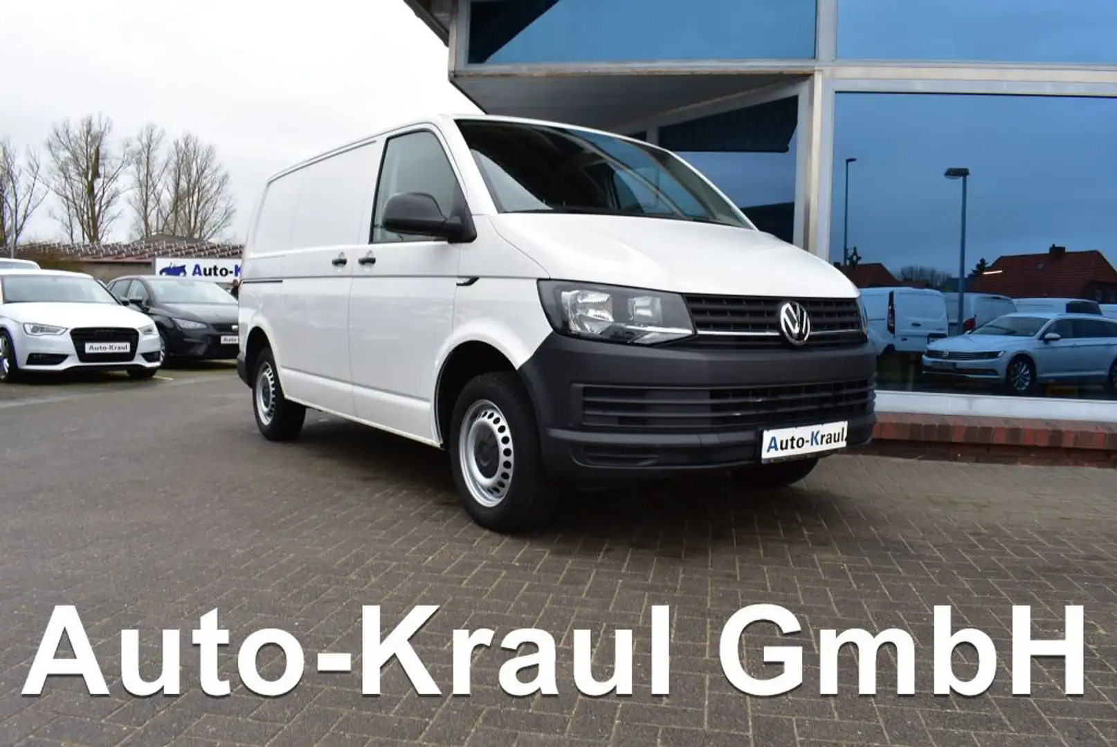 Volkswagen T6 Transporter Kurz EU6 3-Sitzer el. FH el. Spiegel ZV+FB AHK Blanc - 1