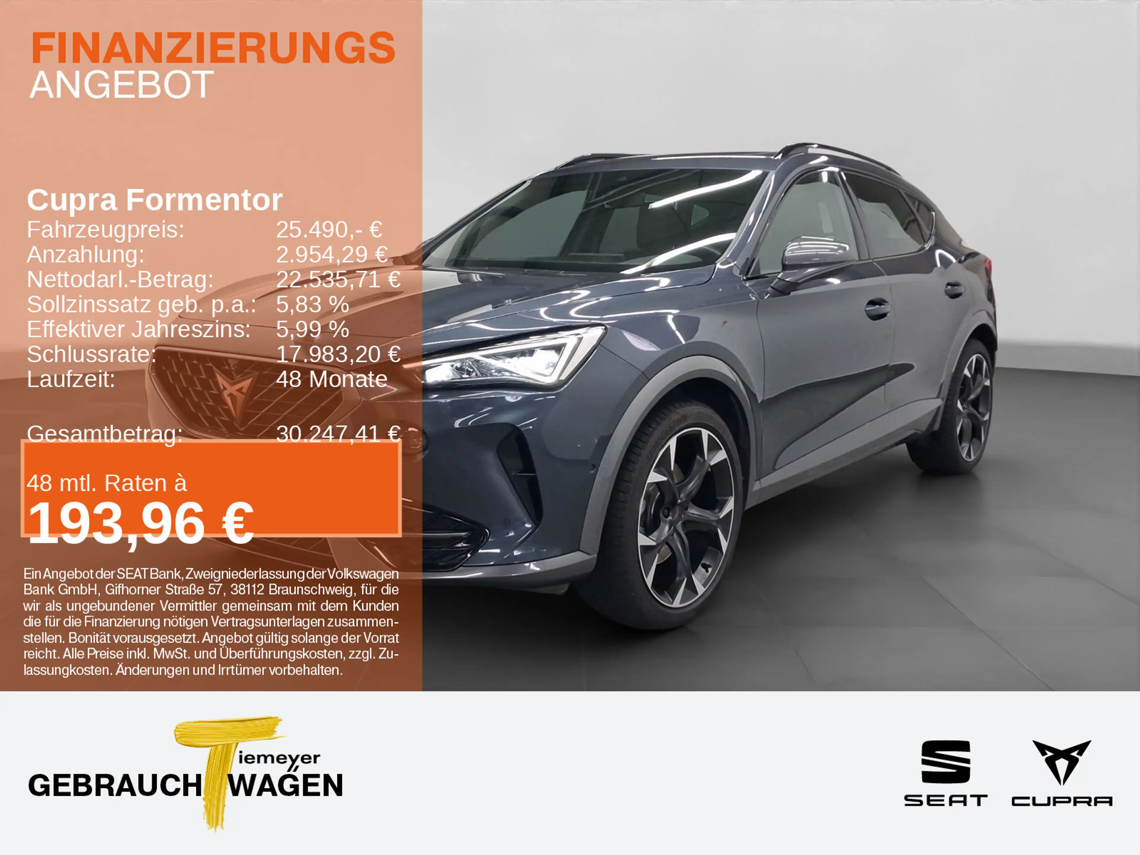 CUPRA Formentor 1.5 TSI DSG LM19 AHK PANO 360° NAVI+