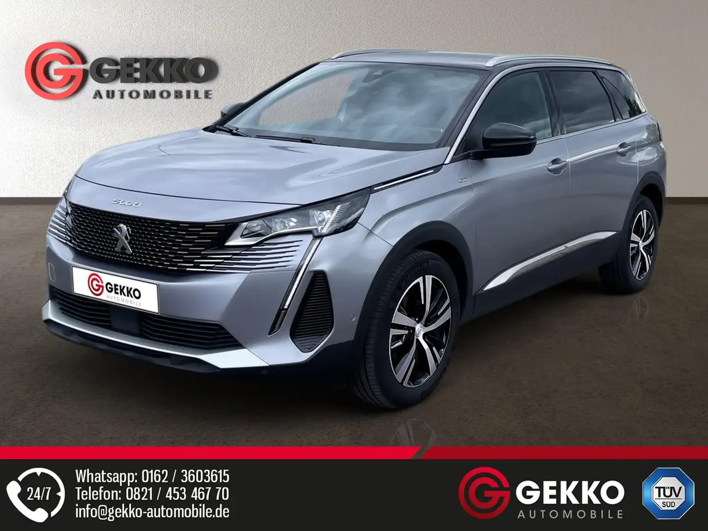 Peugeot 5008 GT 7-Sitzer +LED+KAMERA+SZH+NAVI+APP+ACC+PDC Gris - 2