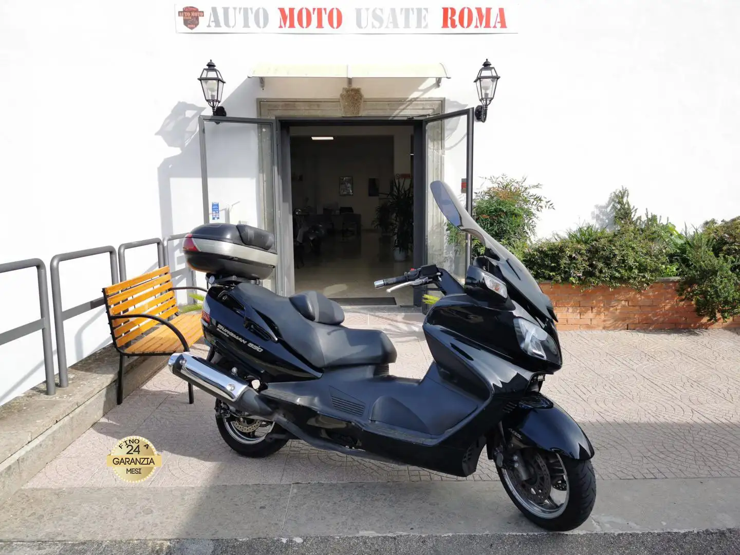 Suzuki Burgman 650 * 55 Cv - Euro 3 * - RATE AUTO MOTO SCOOTER Negru - 1