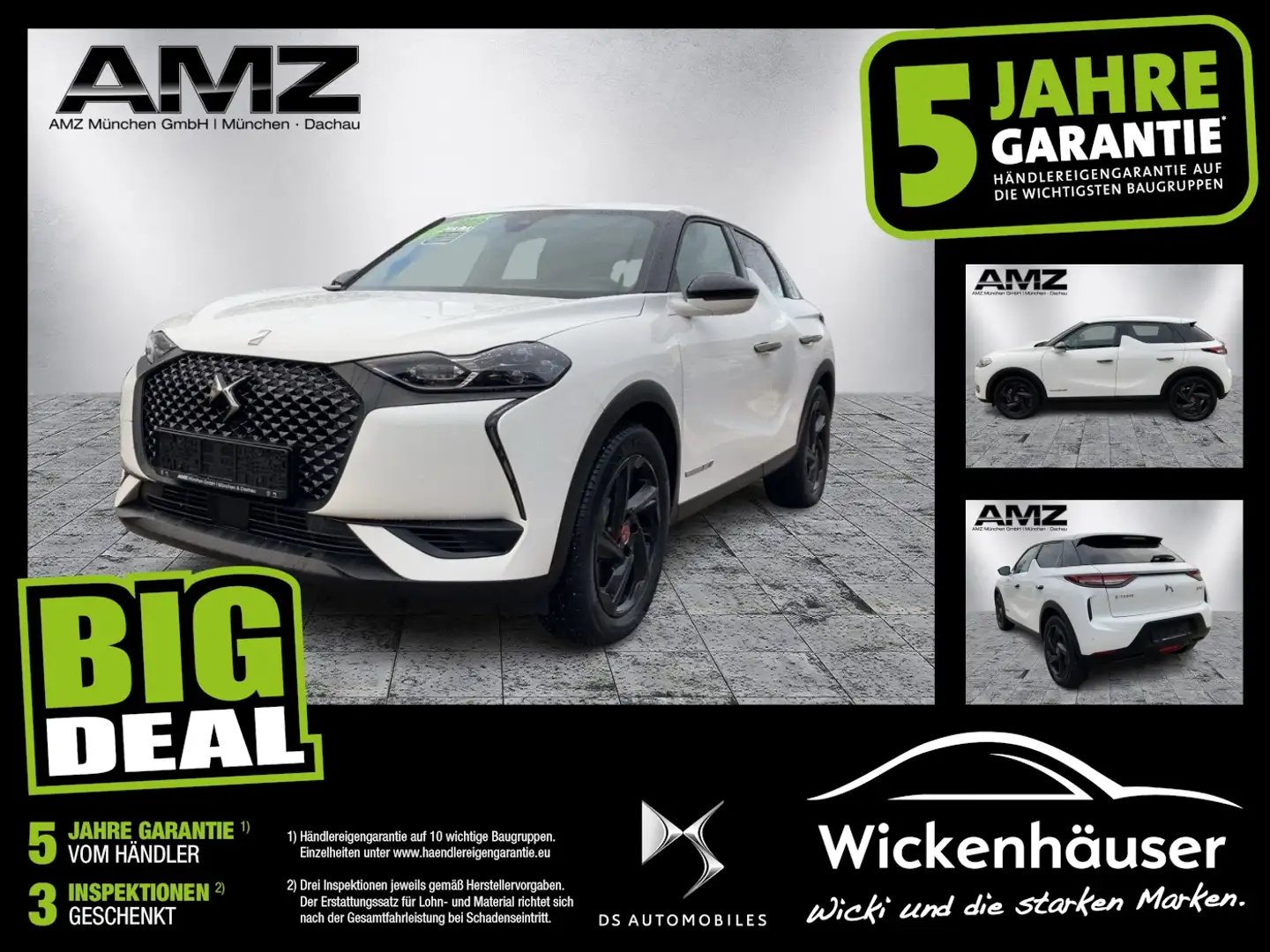 DS Automobiles DS 3 Crossback DS3 Crossback E-Tense Performance Line+ Navi LED Weiß - 1