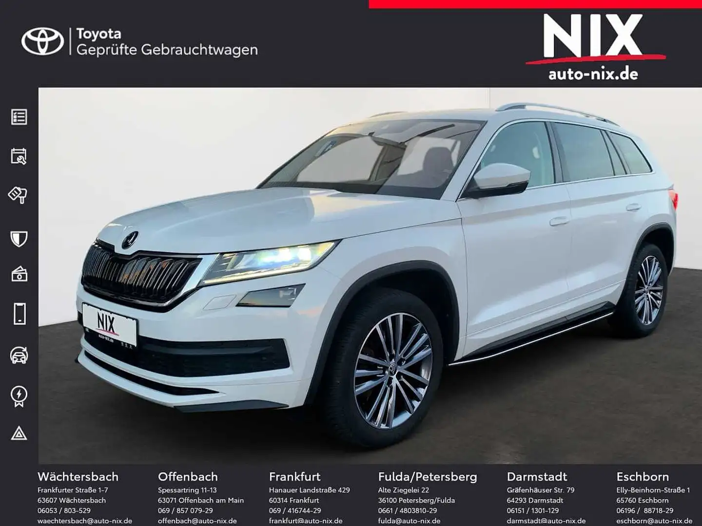 Skoda Kodiaq 2.0 TSI 4x4 DSG L&K AHK 360 GRAD KAMERA Weiß - 1