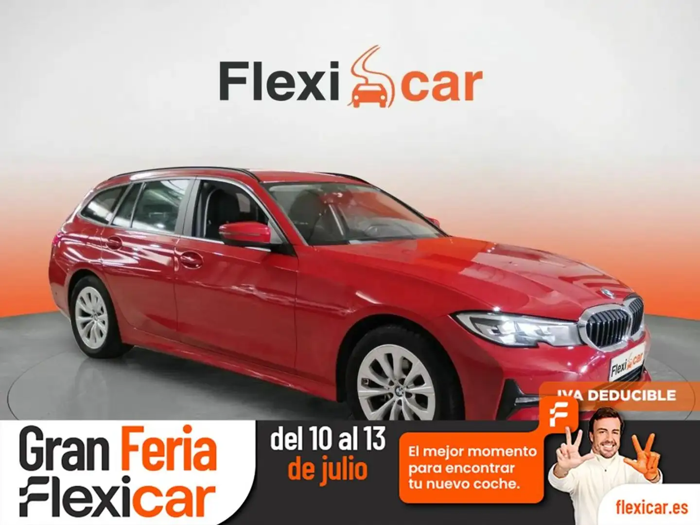BMW 318 318d Auto.Touring Rojo - 1