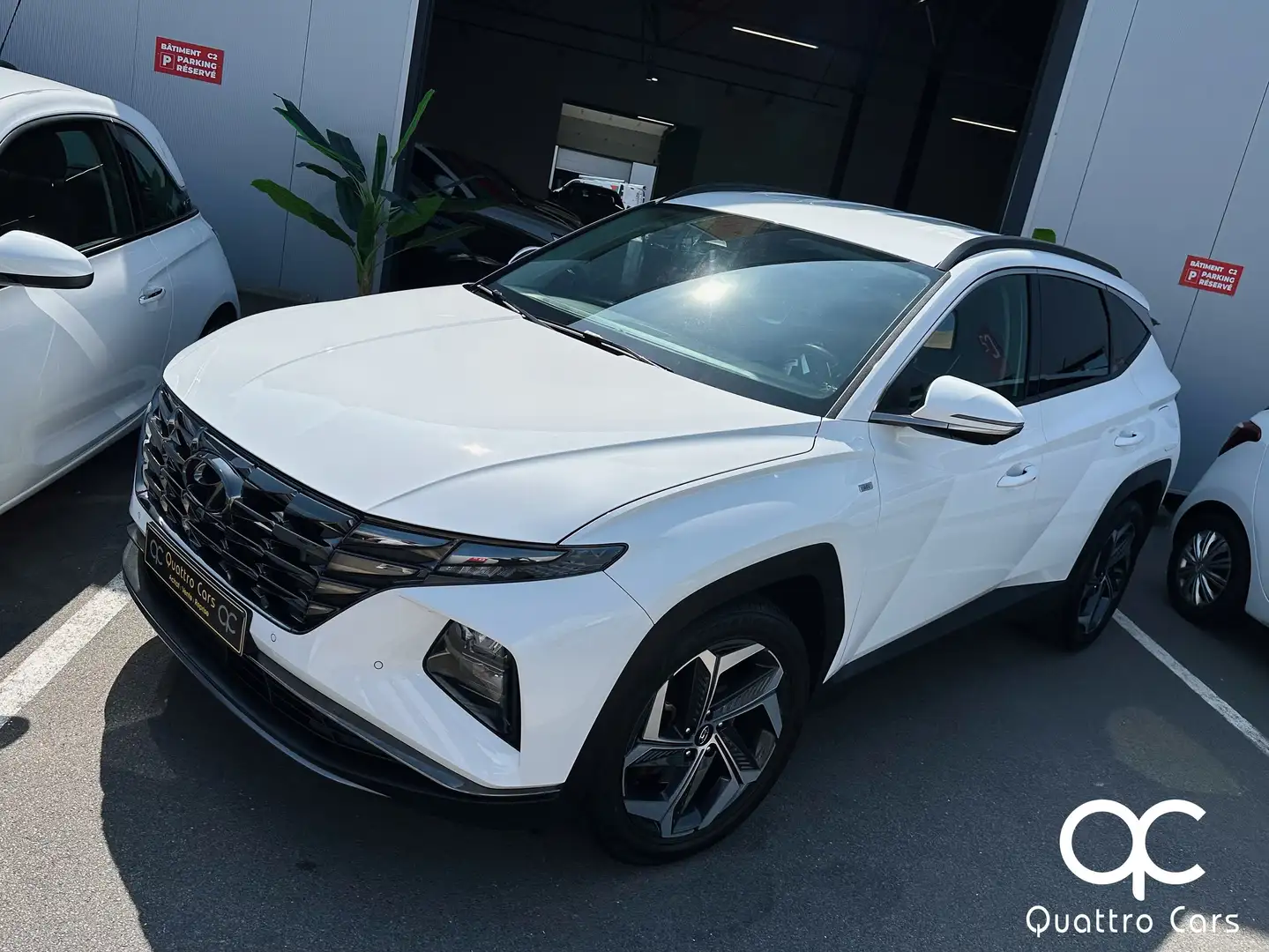 Hyundai TUCSON 1.6 Diesel MHEV - Boite auto - Shine - Cuir Blanco - 1