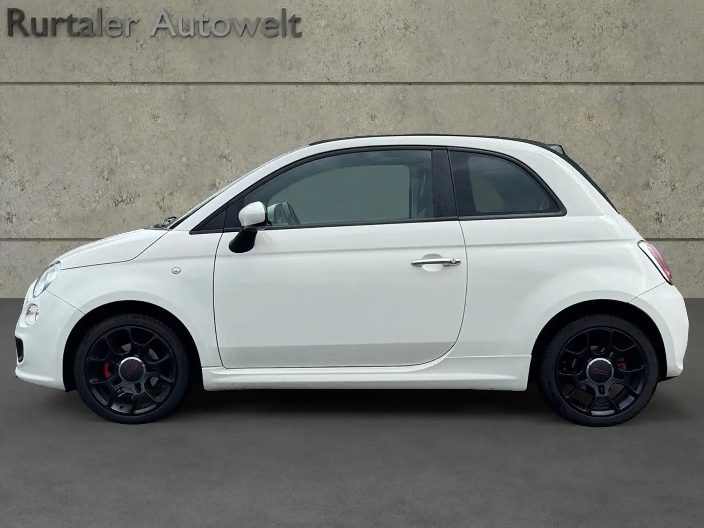 Fiat 500 S *CABRIO*KLIMAAUT.*PDC*USB/AUX*T-LEDER*TÜV* Weiß - 2