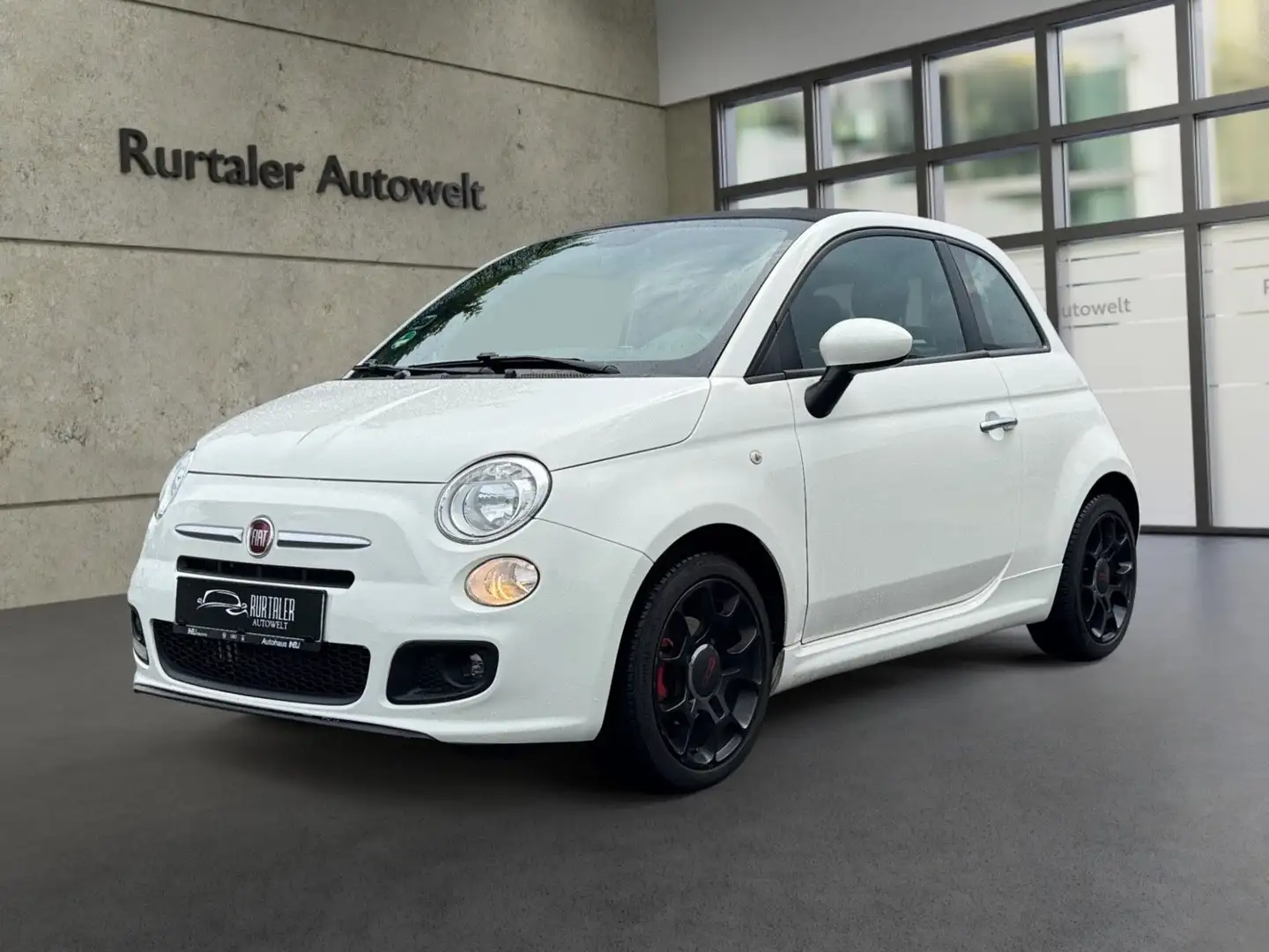 Fiat 500 S *CABRIO*KLIMAAUT.*PDC*USB/AUX*T-LEDER*TÜV* Weiß - 1