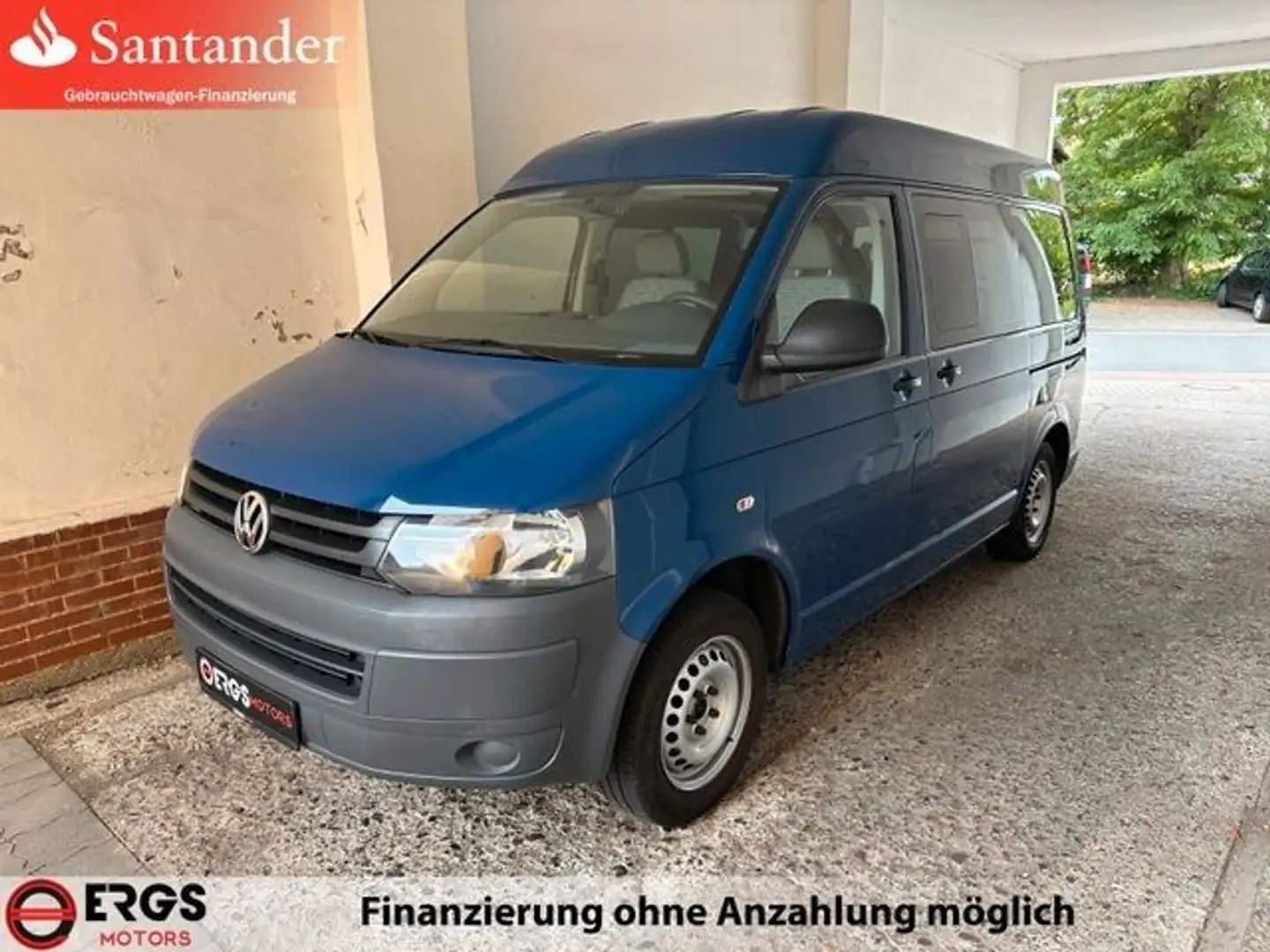 Volkswagen T5 Mittelhochdach "Rollstuhllift,Standh" Blauw - 2