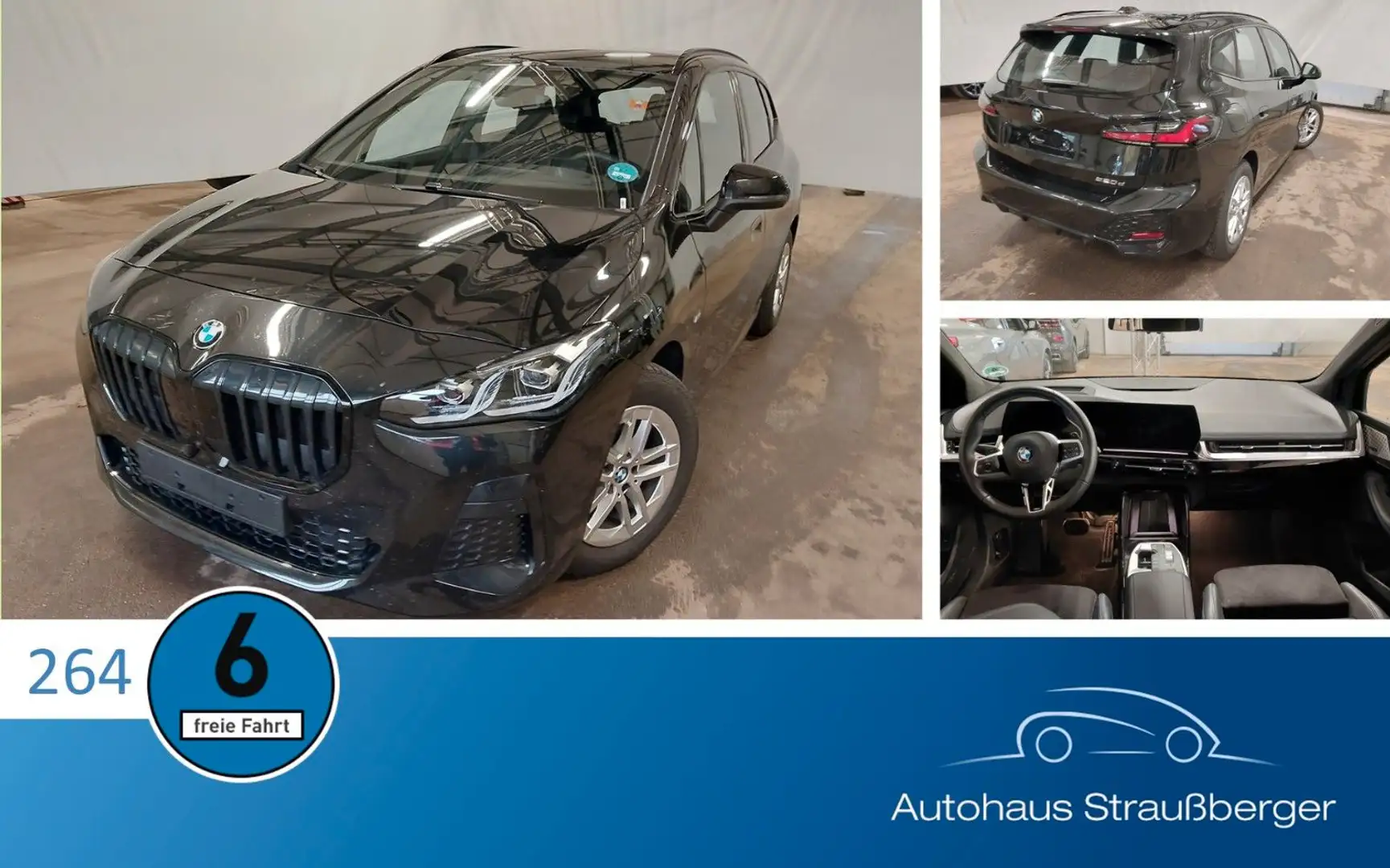 BMW 220 220d M Sport ACC AHK HuD KZU H&K RFK QI Memory Schwarz - 1