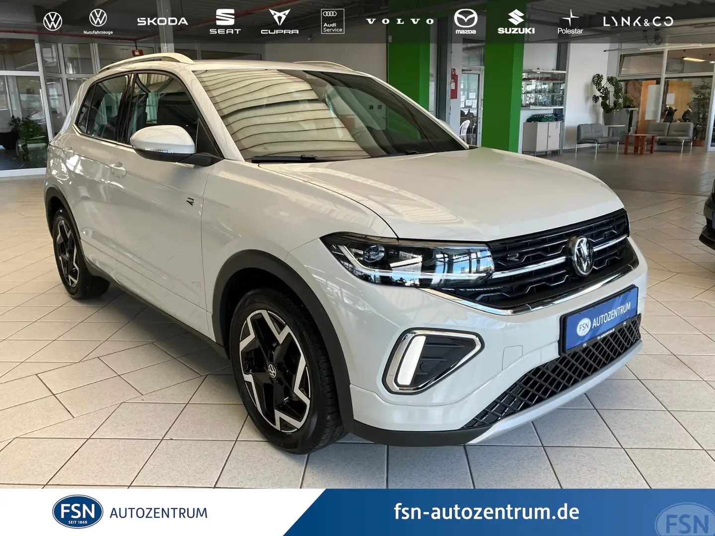 Volkswagen T-Cross 1.0 TSI R-Line DSG IQ NAVI ACC 5 Jahre Garantie Grau - 1