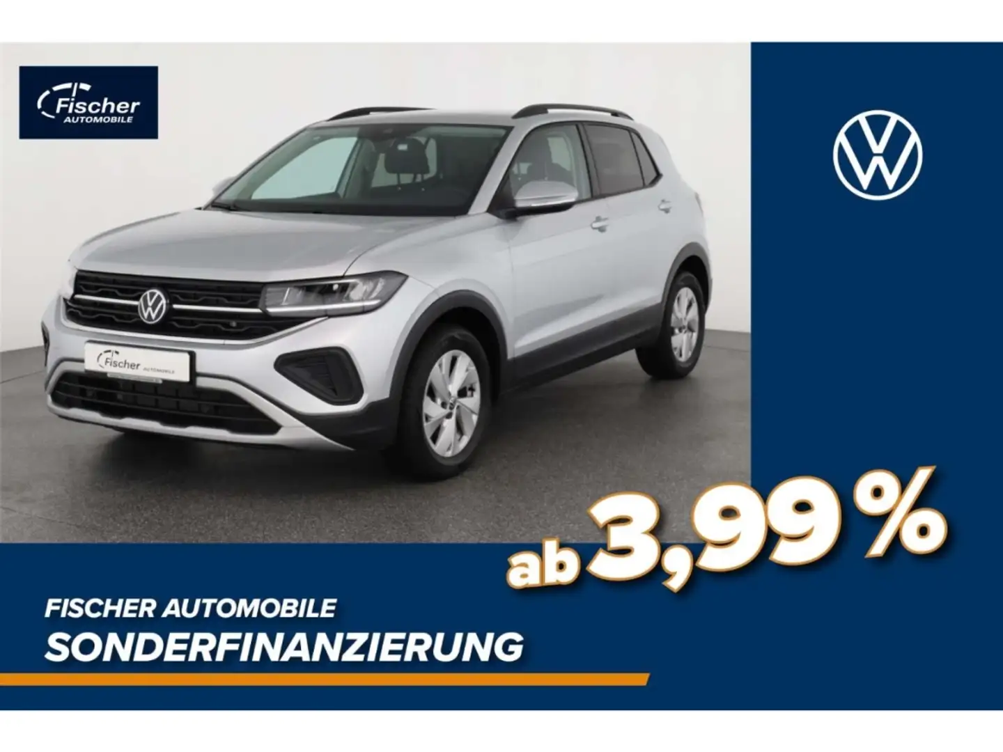 Volkswagen T-Cross 1.0 TSI Life 6-Gg. NAV/LED/ACC/Klima/SH Silber - 1