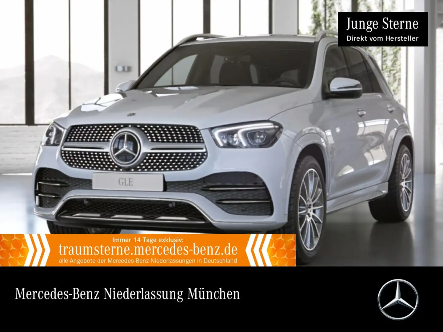 Mercedes-Benz GLE 350 de 4M AMG+360+LED+SPUR+9G Weiß - 1