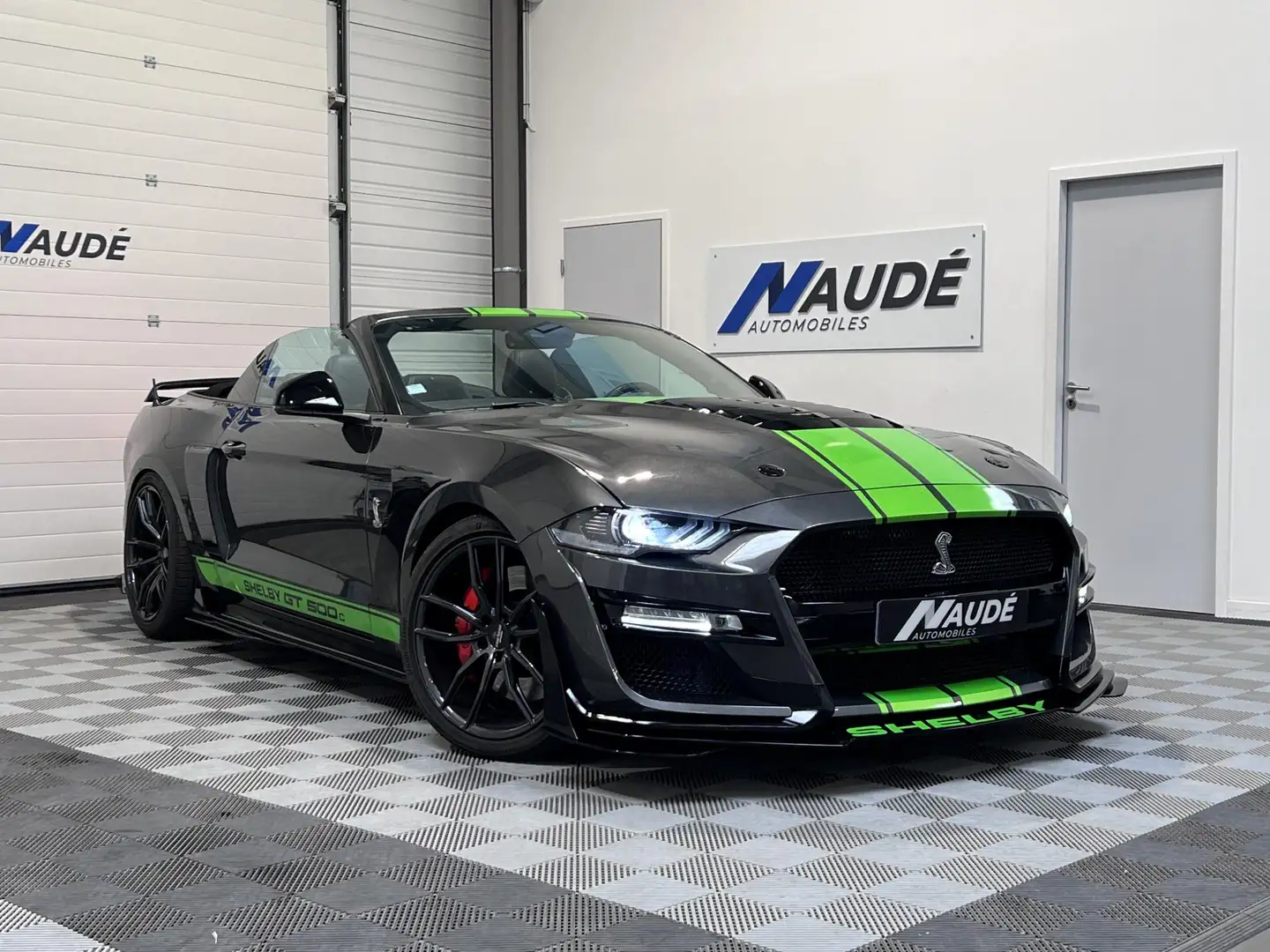 Ford Mustang GT Convertible 5.0 V8 450 CH BVA 10 Kit Shelby GT5 Gris - 1