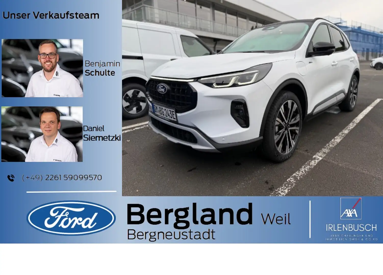 Ford Kuga ACTIVE X 2,5l PHEV 243PS Automatik Blanc - 1
