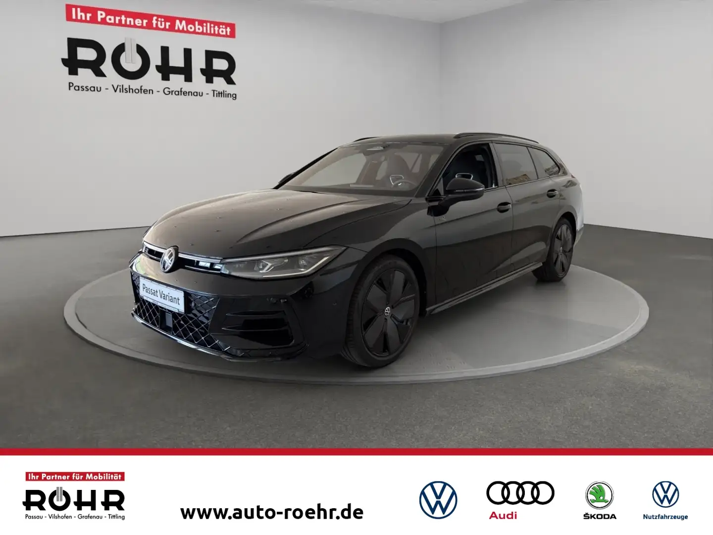 Volkswagen Passat R-Line (BlackStyle/AHK/Standh.) 2.0 l TSI 4MOTION Noir - 1