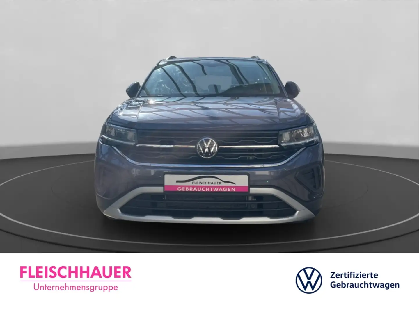 Volkswagen T-Cross 1.0 TSI Navi VC LED ACC Apple CarPlay Klima NW-Gar Grau - 2