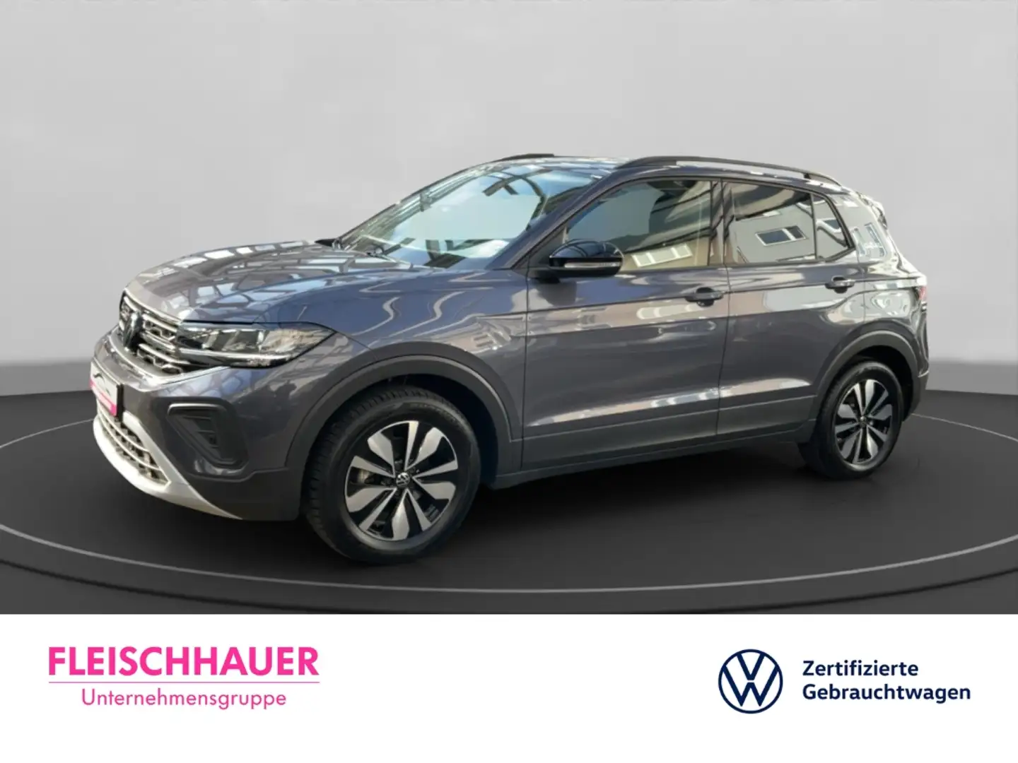 Volkswagen T-Cross 1.0 TSI Navi VC LED ACC Apple CarPlay Klima NW-Gar Grau - 1