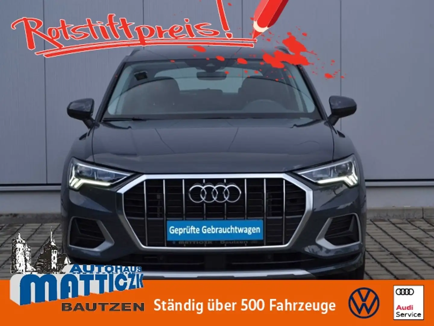 Audi Q3 35 TFSI S-tronic Advanced AHK/LED/NAVI/ACC/VIRTUA Grau - 1