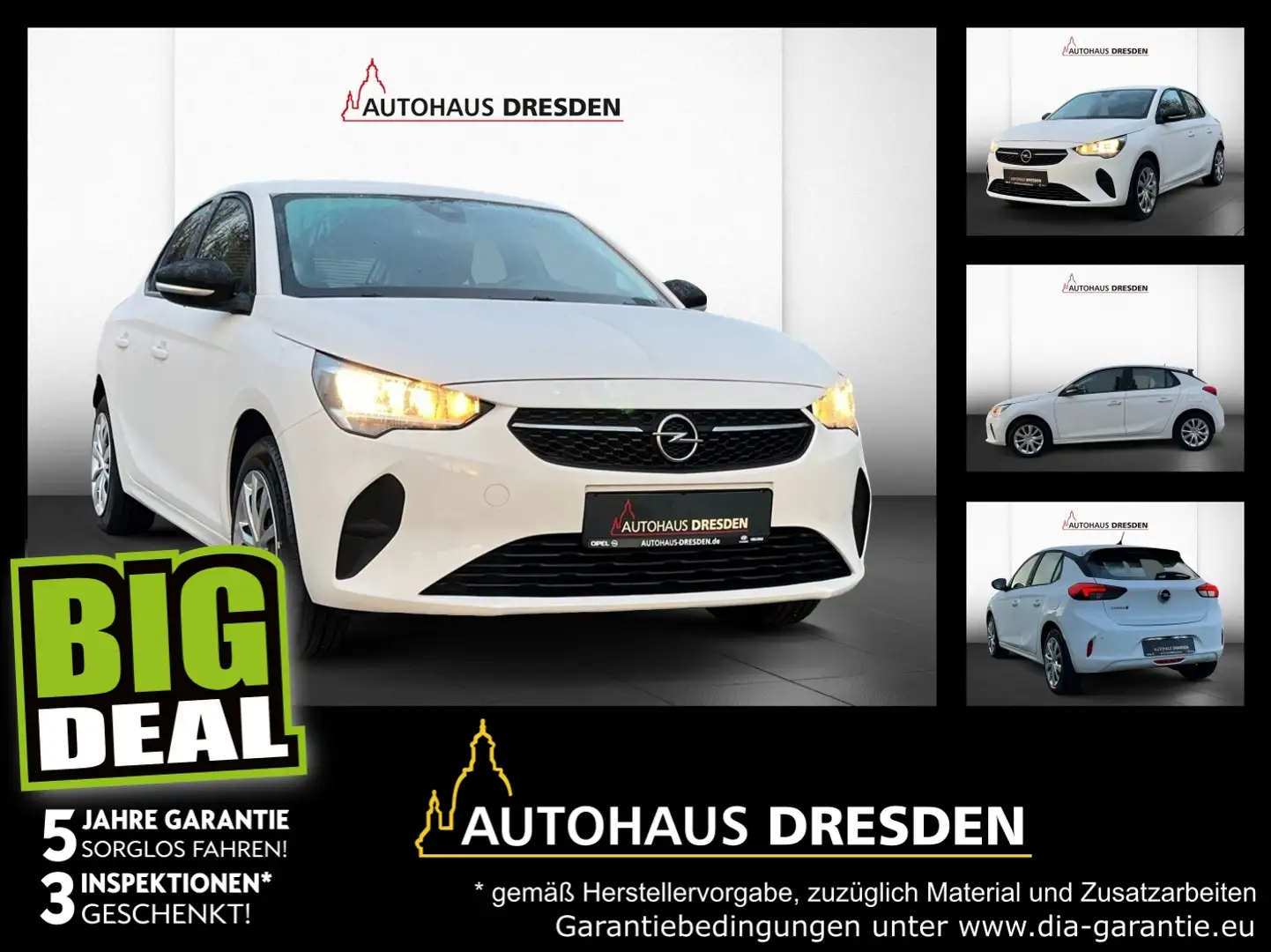 Opel Corsa F e Edition SHZ+Kam.+KlimaA+PDC+W-Pumpe Weiß - 1