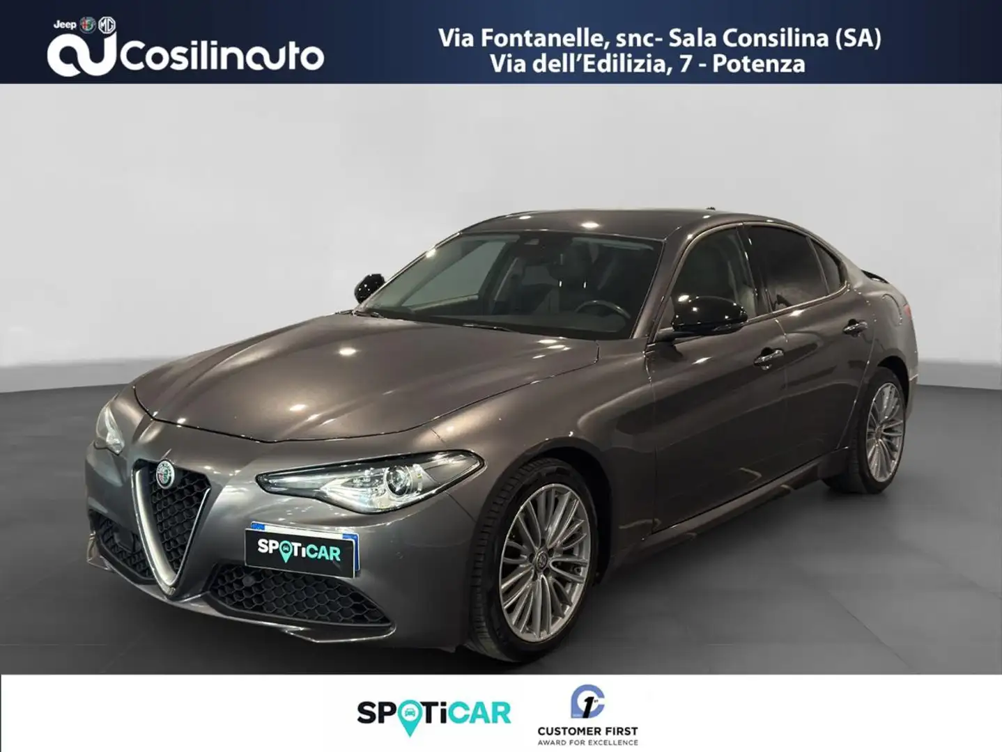 Alfa Romeo Giulia 2.2 Turbodiesel 180 CV AT8 Grigio - 1