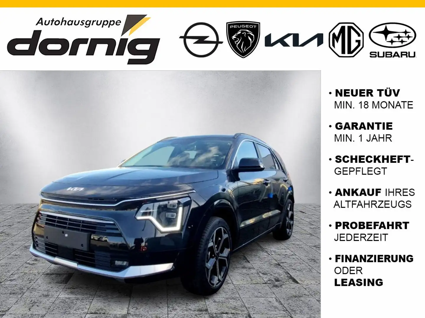 Kia Niro 1.6 HEV Spirit Schwarz - 1