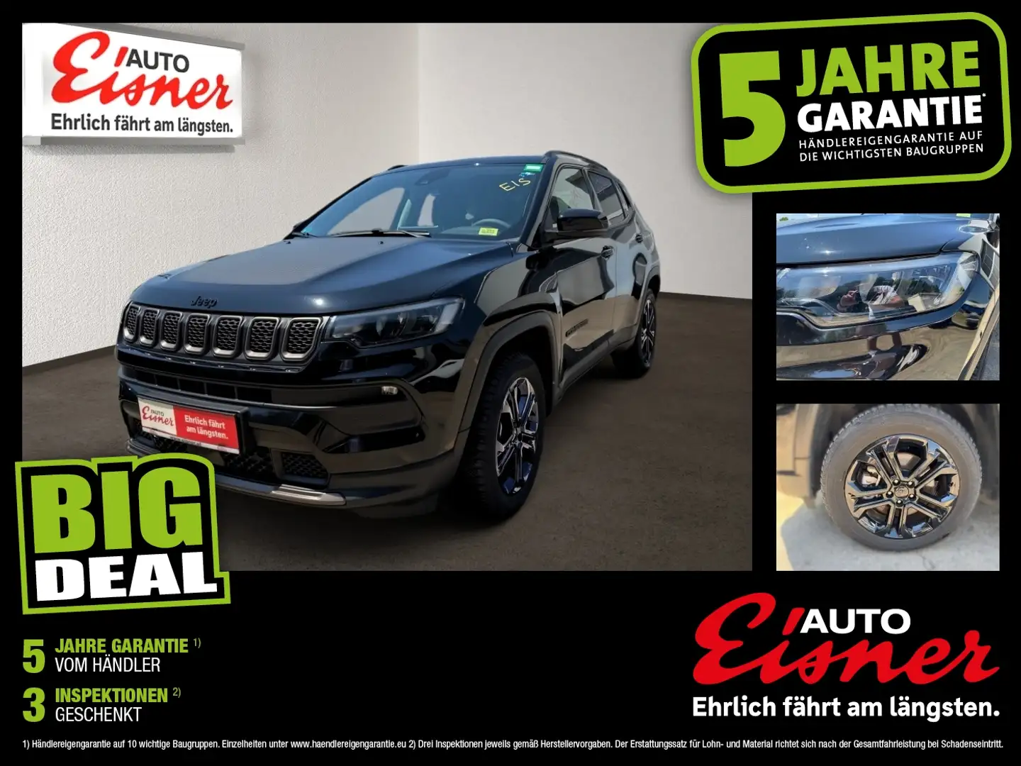 Jeep Compass 1.3 PHEV UPLAND AT Schwarz - 1