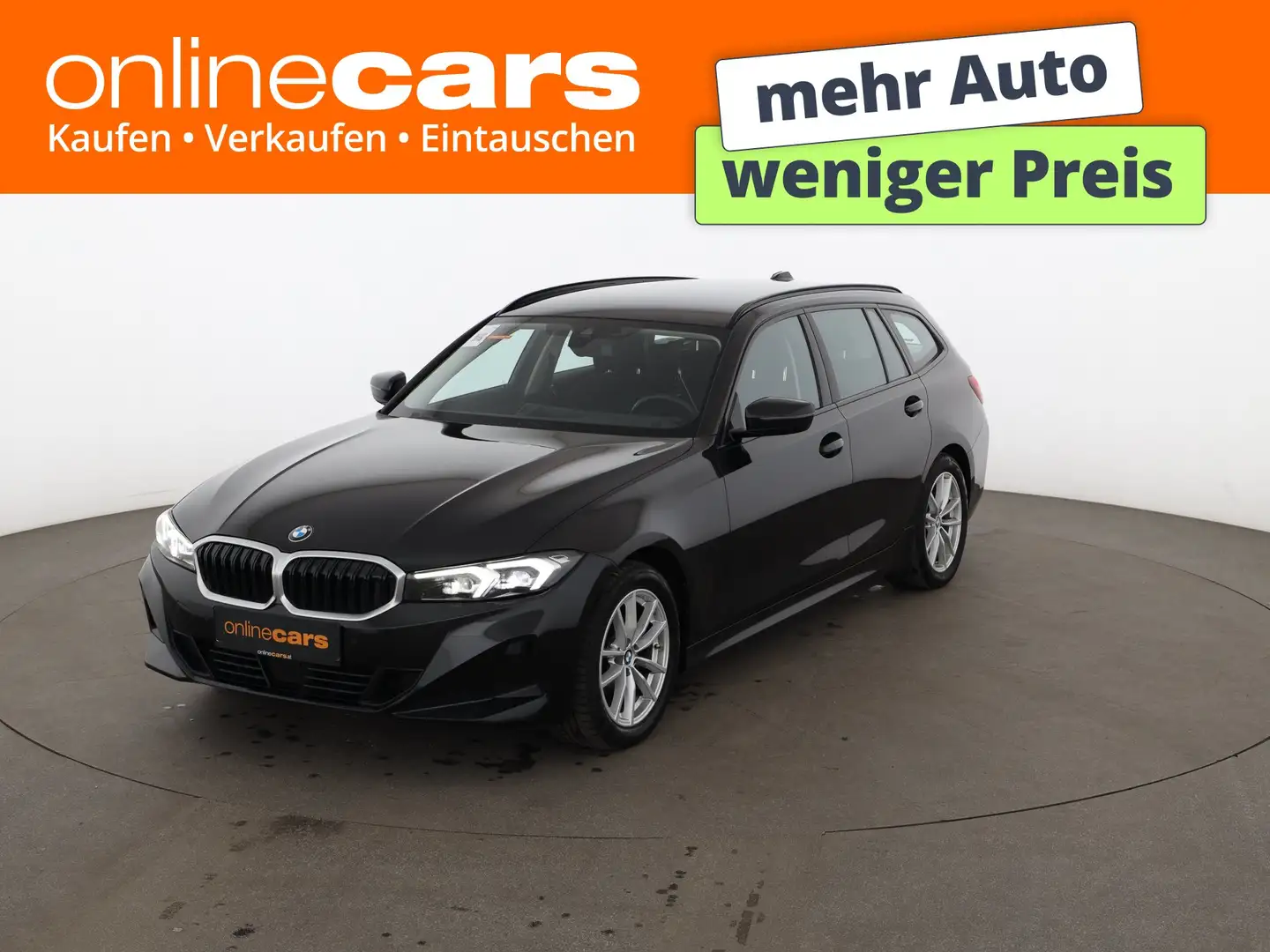 BMW 318 d Touring FACELIFT Aut LED RADAR NAVI SITZHZG Schwarz - 1