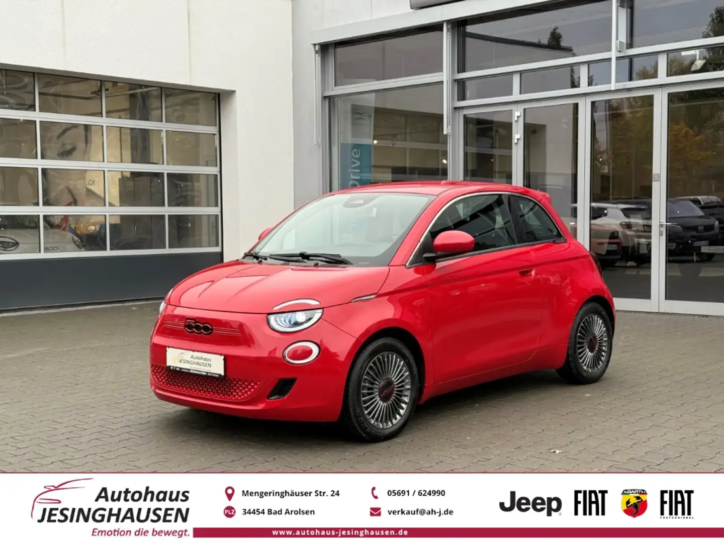 Fiat 500e Red+LED+Navi+Shz.+Keyless+Klimaaut.+Carplay Rouge - 1
