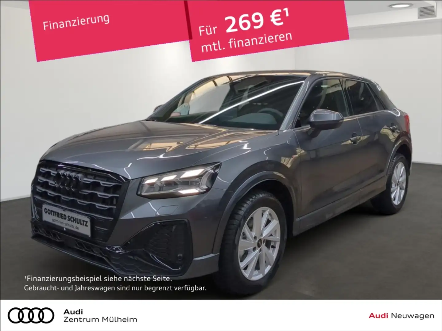 Audi Q2 35 TFSI S lineAHK-abnehmbar Navi Leder Digitales C Grau - 1