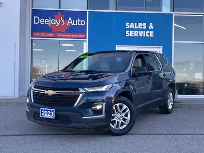 Blue 2023 Chevrolet Traverse LS AWD SUV / Crossover Four-Wheel Drive 9-Speed Automatic