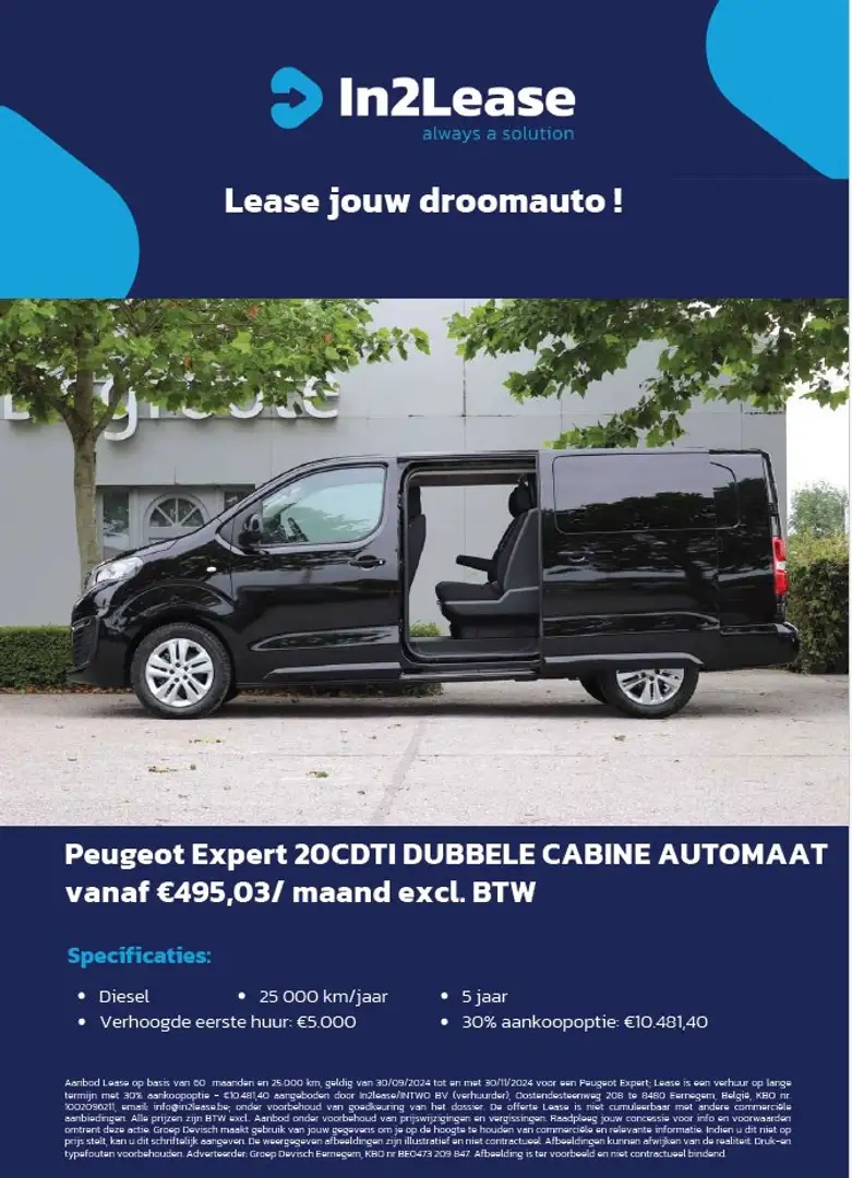 Peugeot Expert 20CDTI DUBBELE CABINE AUTOMAAT*BEKLEDING*CAM*NAVI Argent - 2