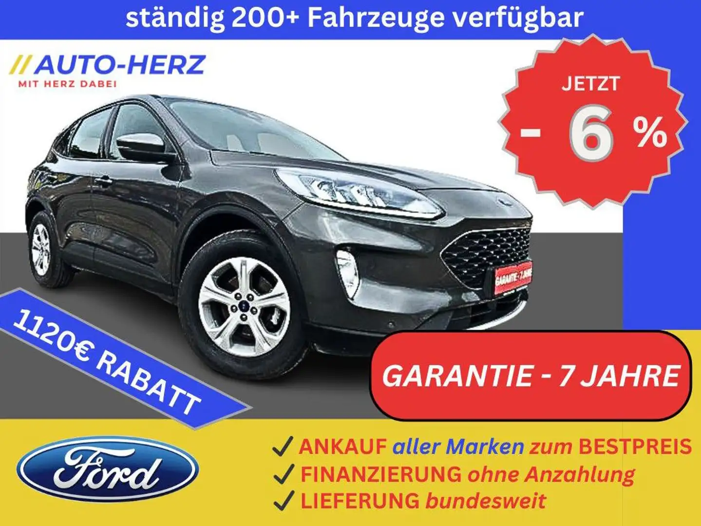 Ford Kuga PHEV C&C Sitz&Lenkradh+PDC+Klimaautom+Navi Grau - 1