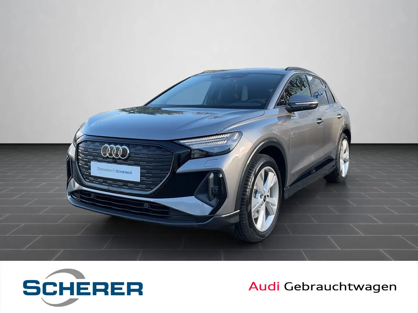 Audi Q4 e-tron Q4 40 e-tron S line 150 kW NAVI SHZ RFK ACC MATR Grau - 1