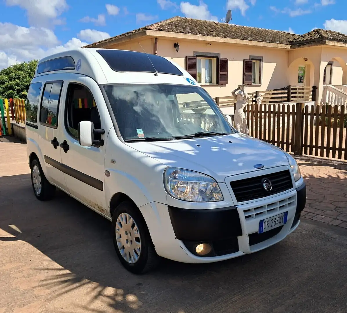 Fiat Doblo Doblò 1.9 120cv TETTO ALTO TRASPORTO DISABILI Bianco - 1