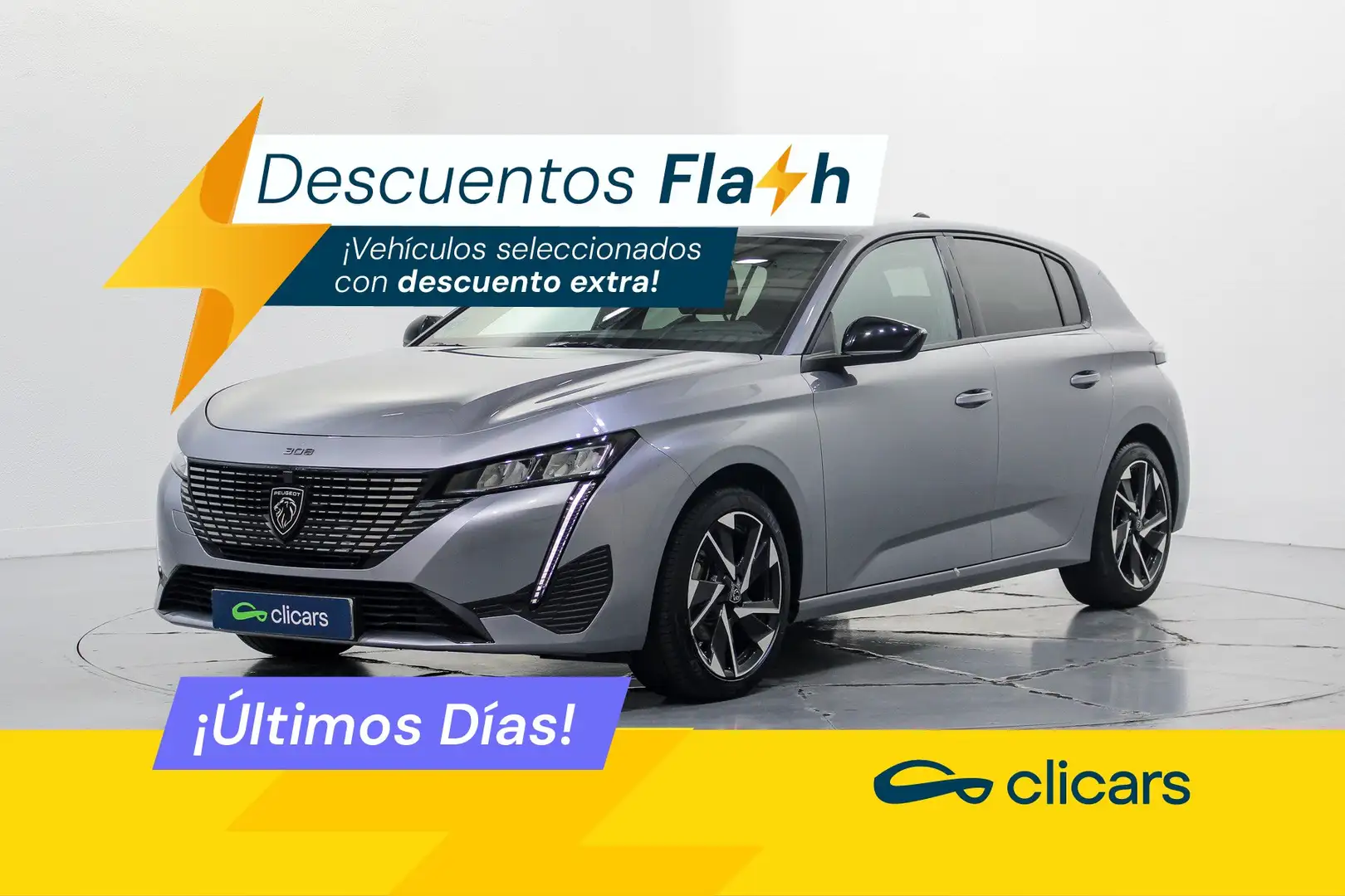 Peugeot 308 1.2 PureTech S&S Allure 130 Silber - 1