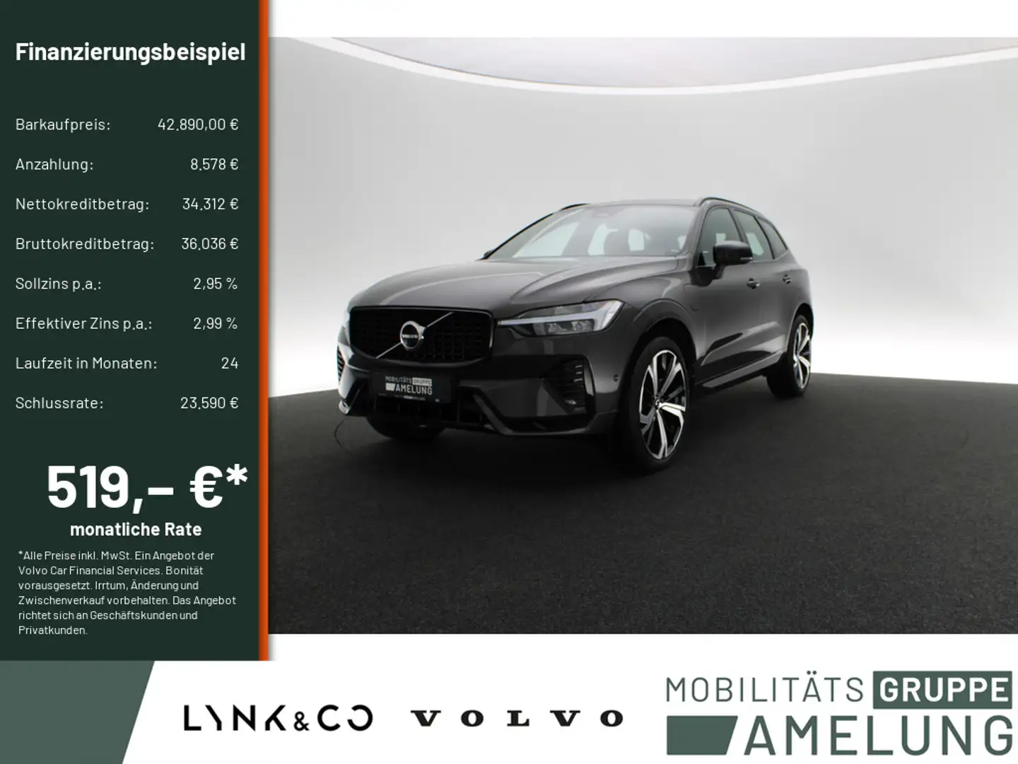 Volvo XC60 2.0 R Design Recharge Plug-In Hybrid AWD Grau - 1