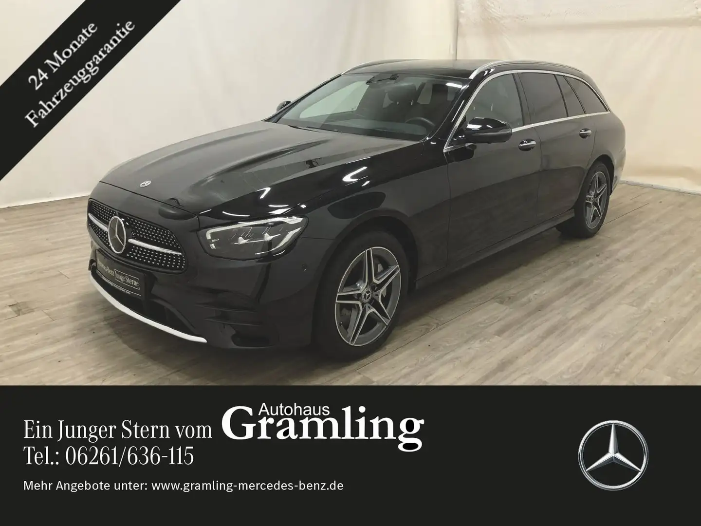 Mercedes-Benz E 300 de T 4M AMG Distr*HUD*Pano*AHK*360°*Sounds Schwarz - 1