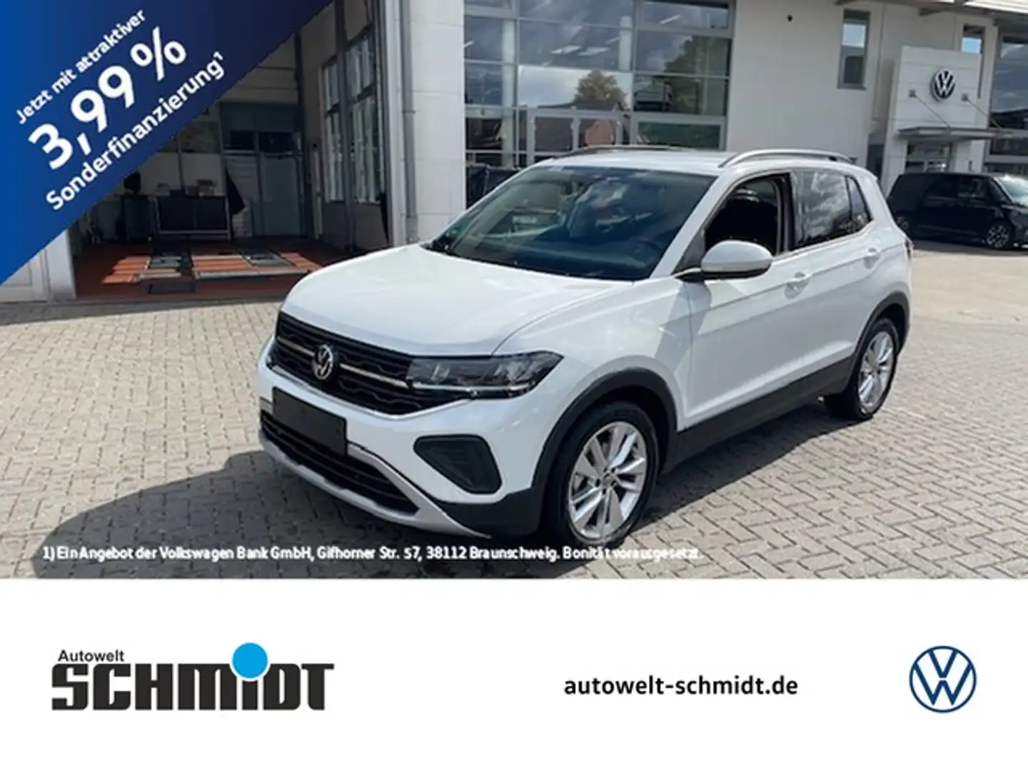 Volkswagen T-Cross 1.0TSi DSG Life R-Kamera NaviMedia ACC 17Zoll L... Weiß - 1