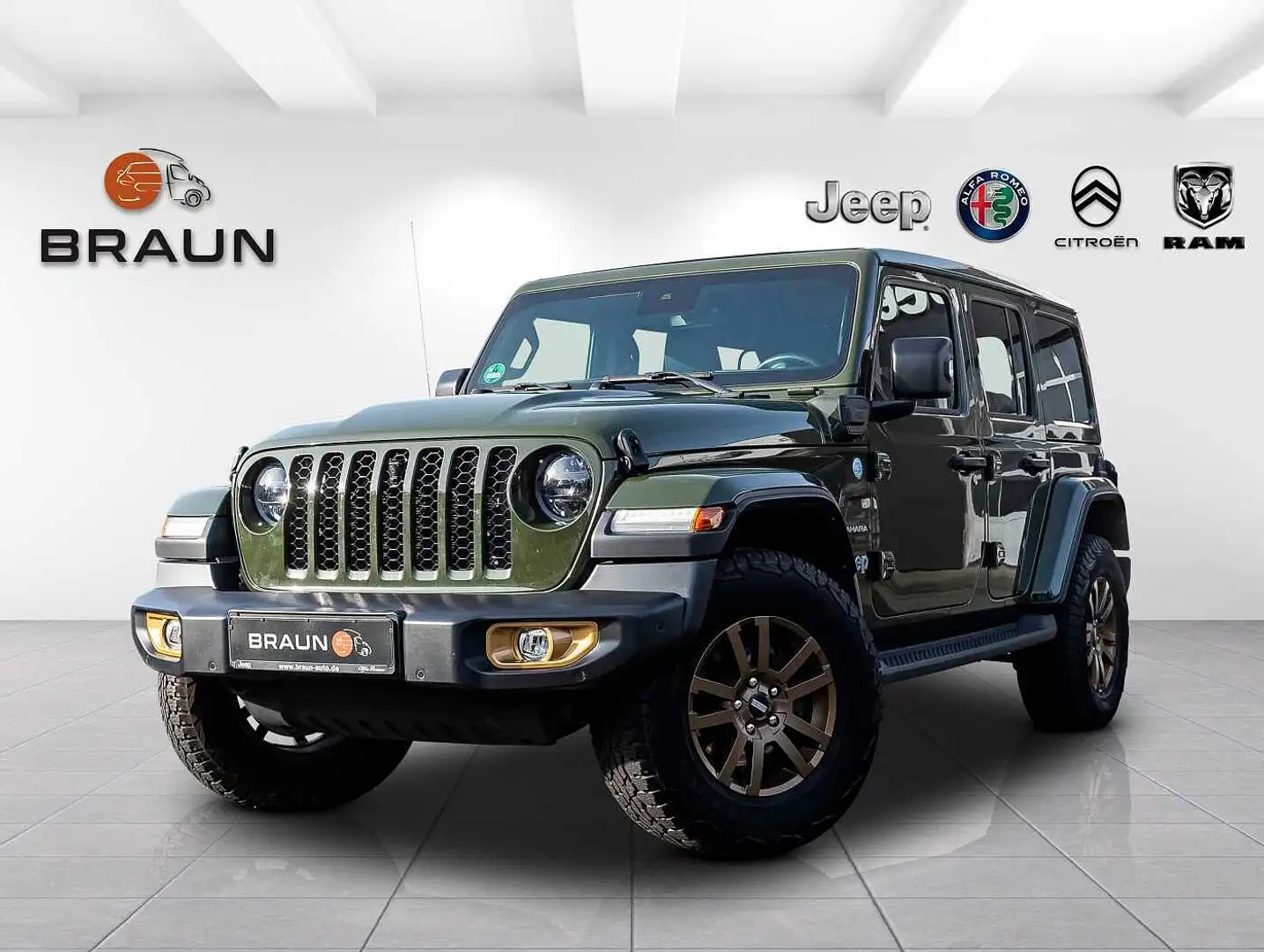 Jeep Wrangler PHEV 4xe GOLDE EAGLE Sky-One-Touch/AHK Vert - 1