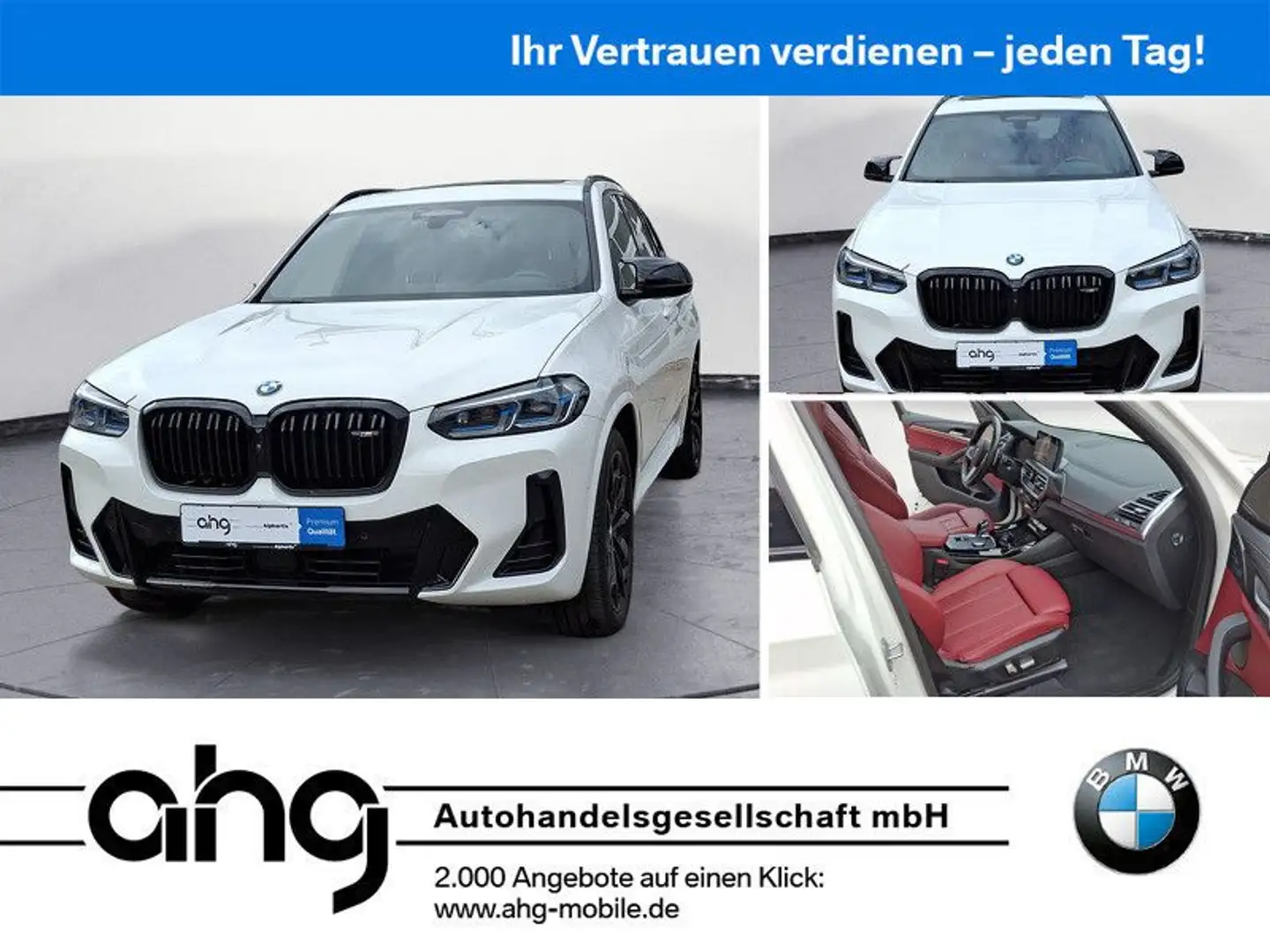 BMW X3 M d Harman Kardon Panoramadach Driving Pro Blanc - 1